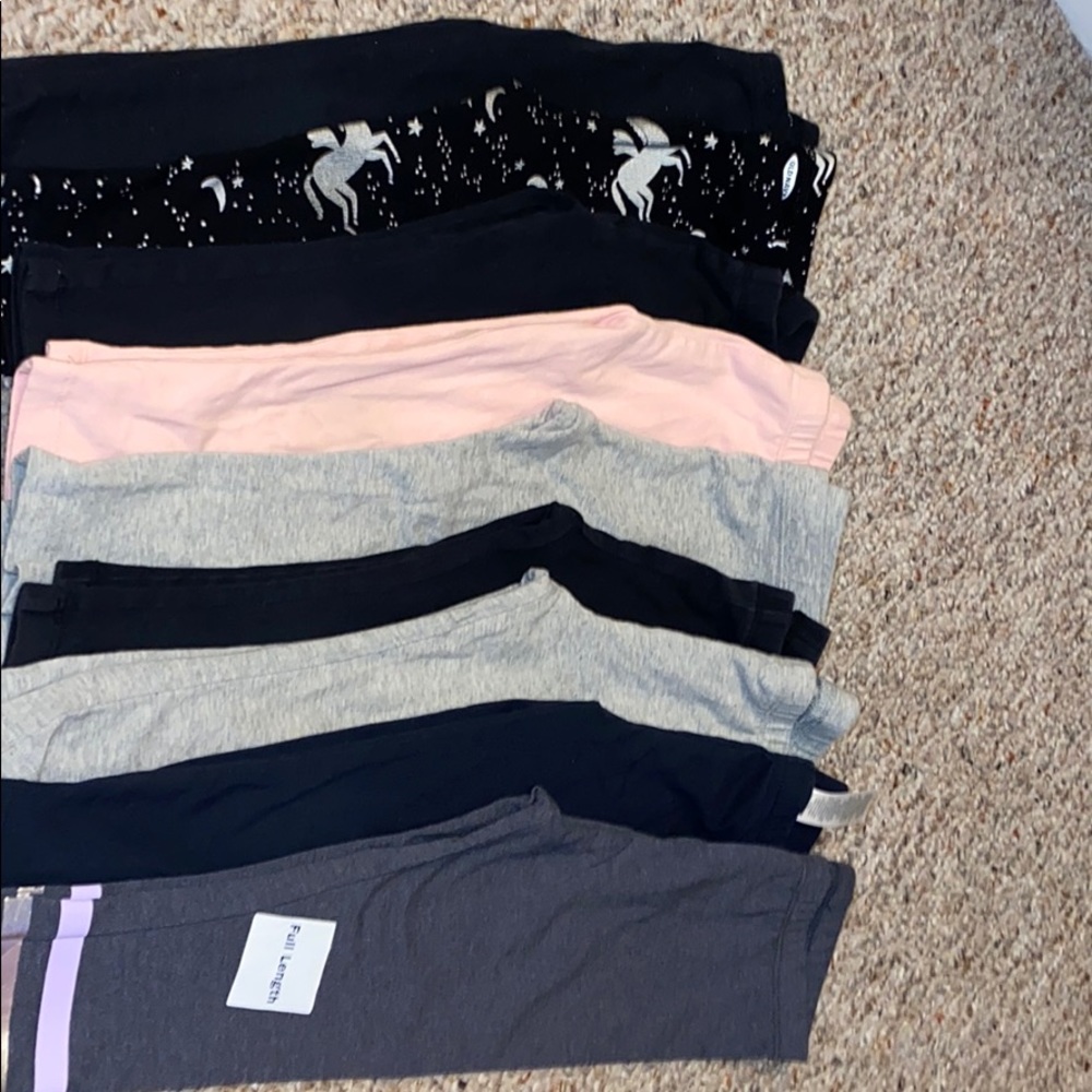 9 pairs of 2T baby girl leggings